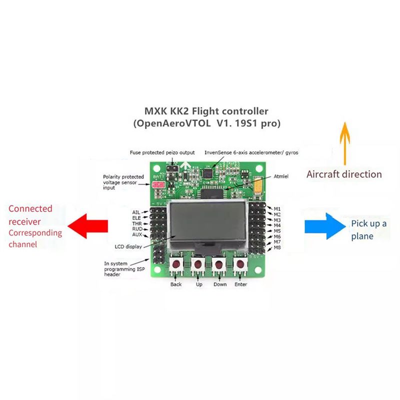 B05C-KK 2.1.5 マルチローター用LCDフライトコ - Drone Racing Flight Controller のレビューと価格