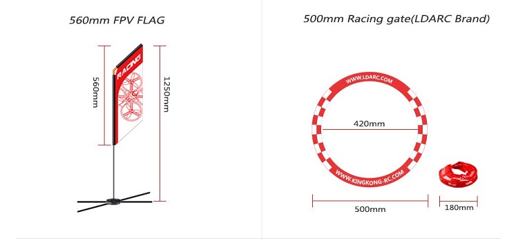 RCミニレーシング飛行機用スペアパーツ、屋外スポーツ用FPV - Drone Racing Gate のレビューと価格